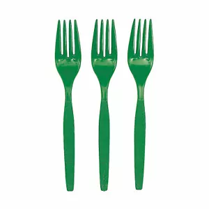Bulk Kelly Green Plastic Forks, 50 Ct., Party Supplies, 50 Pieces - Picture 1 of 1