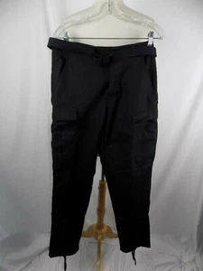 PANTALONE UNIFORME ESERCITO COMBATTIMENTO NERO TAGLIA SMALL LUNGO W 27- 31 I 32,5" con cintura  - Foto 1 di 4