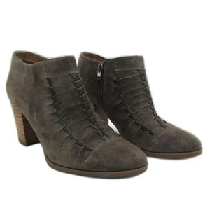 Botines Franco Sarto Mujer Destiny Gamuza Tejidos Talla 9 Gris Tacón - Imagen 1 de 16