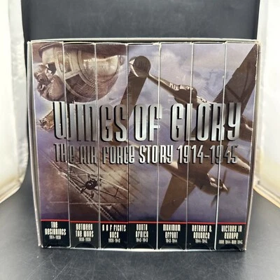 WINGS OF GLORY THE AIRFORCE STORY 1914-1945: 1996 WWII Documentary 7 VHS 📦 - Image 1 of 4