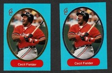1993 Collectors' Chronicle Cecil Fielder Gold & Silver Inserts, Lovely Mint