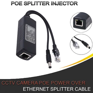 Power Over Ethernet Passive POE Injector Splitter Adapter Cable for CCTV Camera - Picture 1 of 8