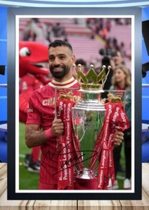 (619) mo salah liverpool signed A4 photograph unframed/framed great gift ~~~~~ - Picture 1 of 5