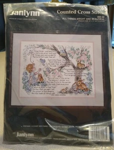 Janlynn All Things Brillante y Hermoso Kit de Punto de Cruz Contado 18 x 14 SELLADO - Imagen 1 de 3