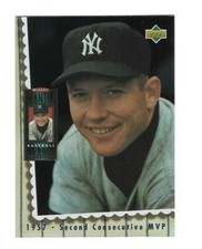 1994 Upper Deck Mantle Heroes #67 1957 2nd Cons. MVP Baseball Card NY Yankees