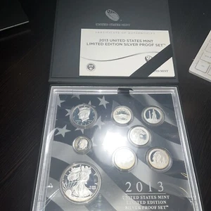 2013 US Mint Limited Edition Silber Proof Set 8 Münzen - Bild 1 von 3