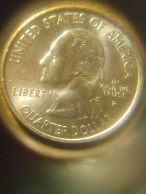 coins paper money errors us 2001p man leaning on bridge coin roll hunter - Image 1 of 4