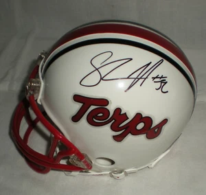 SHAWNE MERRIMAN - Maryland Terps Autographed Mini Helmet including BDS COA #3328 - Picture 1 of 5