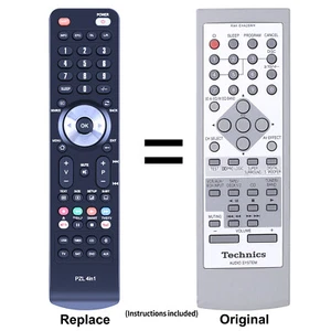 New RAK-EHA28WH Replacement Remote Control For Technics SA-EH760 SC-EH560 - Picture 1 of 13