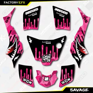Pink Savage Racing Graphics Kit fits Suzuki LT50 All Years ATV Decal LT 50 a - Bild 1 von 2