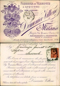 MILANO CITTA'-PUBBLICITA' LIQUORI VERMOUTH DOMENICO VITTONE-D17-122 - Photo 1/1