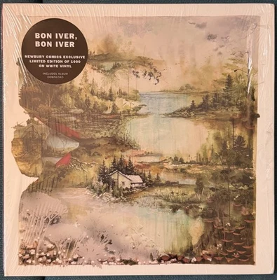 Bon Iver-Bon Iver LP Newbury Comics Exclusive White Vinyl W/Insert and Download - Image 1 of 4