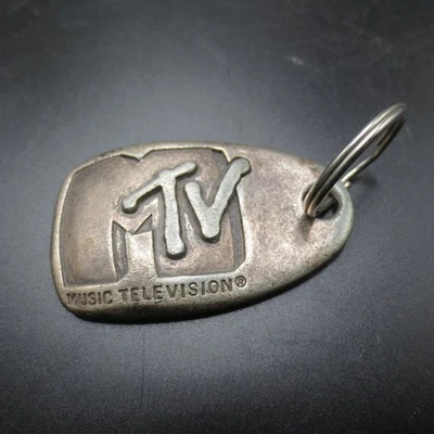 Llavero Tono Plateado Televisión Música MTV De Colección RARO Foto 1 de 4