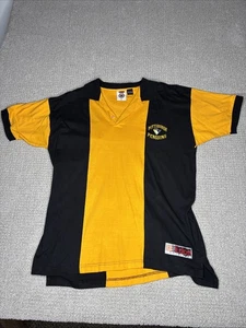 Vintage Pittsburgh Penguins Pro Edge Polo schwarz und gelb Shirt Größe Large - Bild 1 von 6