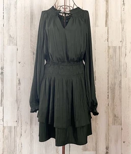 Grün gesmoktes müdes Kleid 2XX Weihnachten Urlaub Cocktail Party Hochzeit Gast - Bild 1 von 9