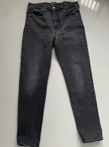 Ralph Lauren Black Skinny Ankle Length Jeans Size US 8/ UK 12 - Picture 1 of 11