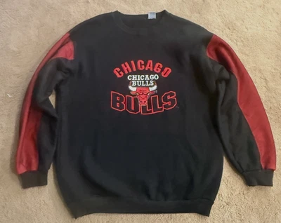 Vintage Chicago Bulls Sweatshirt Mens 90s NBA Embroidered Size XL - Image 1 of 4