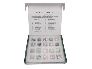 United Scientific Rock Collection Specimens Set - 20 Piece- Set 3 - Picture 1 of 1