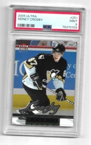 2005-06  FLEER ULTRA  SIDNEY CROSBY RC ROOKIE PSA 9 #251 - Picture 1 of 1