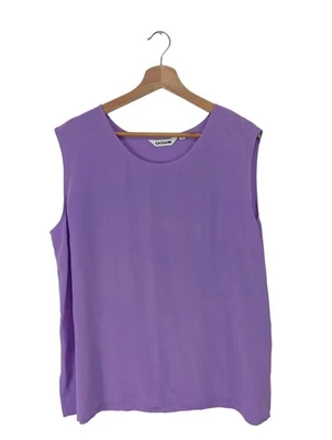 CASSANI Blusa senza maniche Donna Camicetta a blusa Taglia IT 50 lilla - Immagine 1 di 4