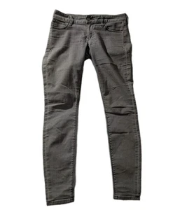 Y2K Express Jeans Legging Women’s Sz 0 Gray Skinny Stretch Denim Low Rise - Picture 1 of 9