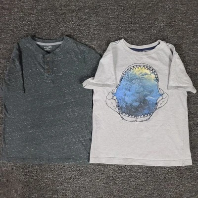 Lote de camisas para niños medianas 8 antiguas azul marino Henley & Gymboree conjunto de juego escolar de dos piezas Foto 1 de 4