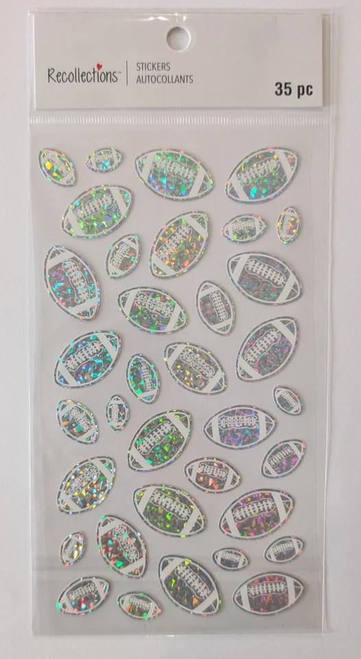 Pegatinas holográficas plateadas para álbumes de recortes planos por recuerdos Foto 1 de 1