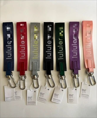 Lululemon Black & Gold Wristlet: Dual Pouch Keychain Wallet Bag (NWT)