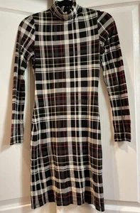 Abito donna Alice + Olivia 2 quadri girocollo manica lunga bodycon CC109P02503 - Foto 1 di 14