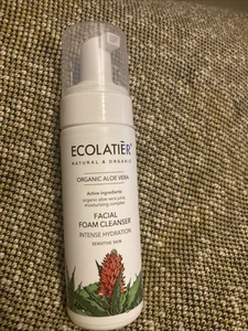 ECOLATIÈR Organic Aloe Vera Foam Cleansing & Moisturizing Vegan X 2 - Picture 1 of 4