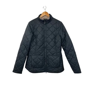 Barbour Damen Petrel Steppjacke Gr. 10 blau durchgehender Reißverschluss Fleece gefüttert - Bild 1 von 7