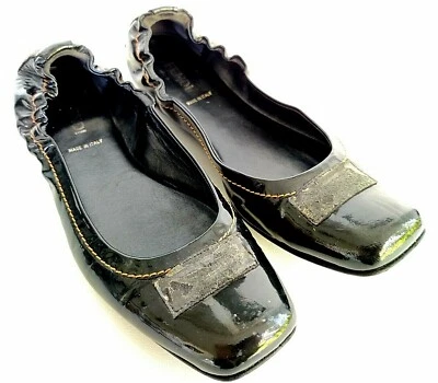 Zapatos planos informales sin cordones negros Fendi para mujer talla 38 8 Foto 1 de 4