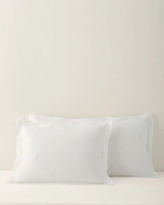 Granate Hill Lino REY Almohada Falso Ojales Vacaciones BLANCO Boda Regalo Niño SET 2 - Foto 1 de 4