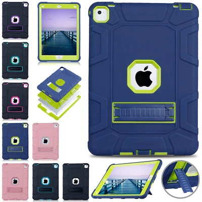 For iPad Mini 2 3 4 5th 6th Gen Air3 10.5 Shockproof Stand Cover Kids Tough Case - Image 1 of 4