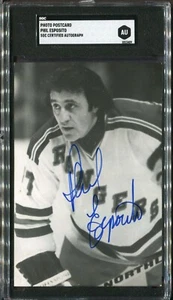 Phil Esposito New York Rangers - Echtfoto Postkarte - SGC original Autogramm - Bild 1 von 2
