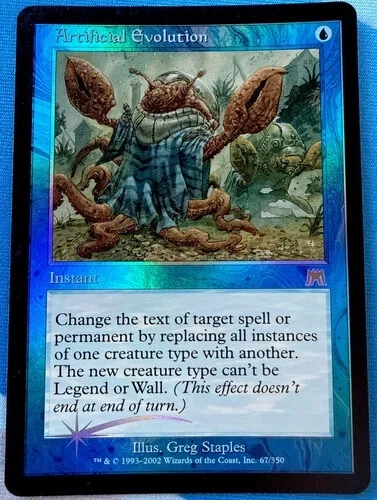 Artificial Evolution Onslaught FOIL - Magic the Gathering NM/EX * Beautiful * - Image 1 of 1