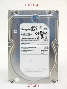*LOT OF 4* Dell Constellation ES.3 3.5" SAS HDD, 4TB, DP/N 0529FG, ST4000NM0023 - Picture 1 of 4