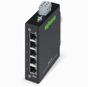 WAGO 852-111 100BASE-TX, 5 Port, DIN Rail, Fast ETHERNET - Picture 1 of 1