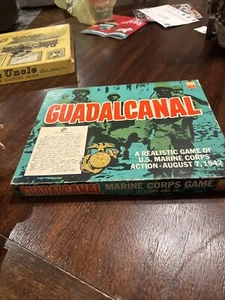 Vintage Guadalcanal Board Game Realistic Marine Corps Action Avalon Hill 1966 - Picture 1 of 14