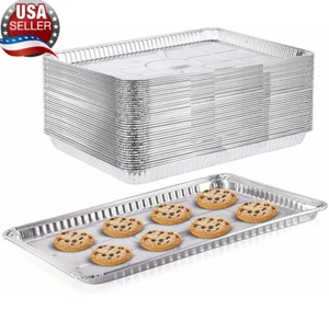 Disposable Cookie Aluminum tray/Cookie Sheet 17 3/4 x 12 3/4 x 1 1/4 inches - Picture 1 of 6