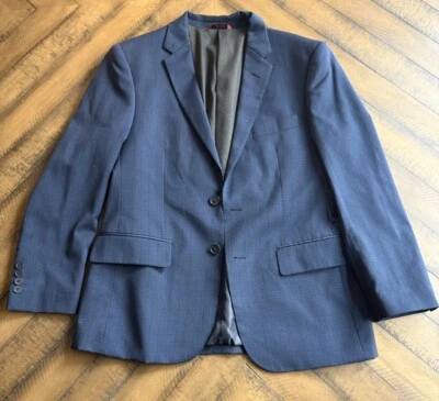 Linea Uomo Azul Marino Lana 2 Botones Hombre Chaqueta Abrigo Deportivo Blazer 36 Corto Foto 1 de 4