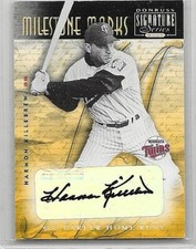HARMON KILLEBREW 01 DONRUSS SIGNATURE SERIES MILESTONE MARKS CERTIFIED AUTOGRAPH