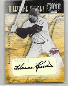 AUTÓGRAFO CERTIFICADO HARMON KILLEBREW 01 FIRMA DONRUSS MARCAS DE HITOS - Imagen 1 de 1