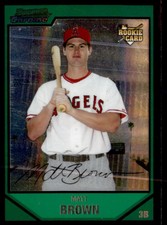 2007 Bowman Draft Picks & Prospects Matt Brown RC Los Angeles Angels #BDP34
