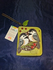 NEW Chala Wallet Chickadee Faux Leather Stylish Fun Functional bird birds wrist - Picture 1 of 5
