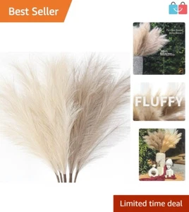 7-Pcs 38" Faux Pampas Grass - Fluffy Boho Decor for Home and Wedding - Picture 1 of 9