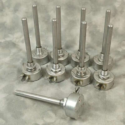 Vtg Centralab WW-303 30KΩ Potentiometer Lot (9) 5W Wirewound Long Shaft NOS 🎛️ - Image 1 of 4