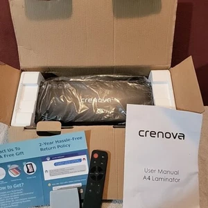 Crenova A4 Thermal Laminator 4 in 1 Machine Desktop Bundle Trimmer Pouches NOB - Picture 1 of 8