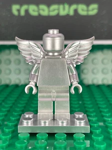 NEW! Custom Silver LEGO ANGEL Brick/Building Block Minifigure - Picture 1 of 6