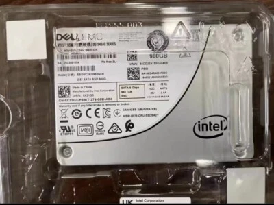 960GB Intel S4610 DELL SSD 6Gb/s 2.5" SATA III SSDSC2KG960G8R D P/N:: 0X31G3 - Image 1 of 2
